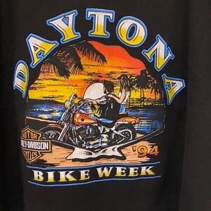 Vintage 1994 Daytona Bike Week crop tank top